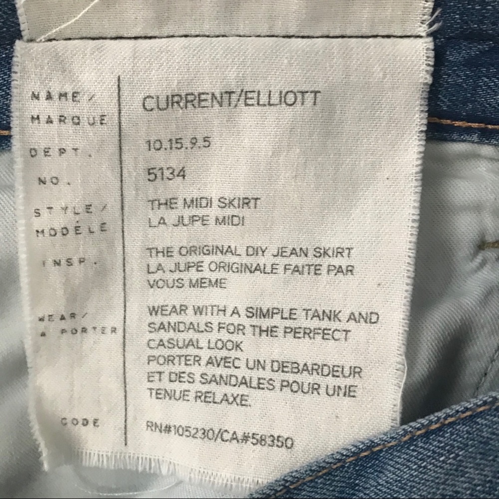 Current/Elliott The Midi Skirt - Picture 5 of 6